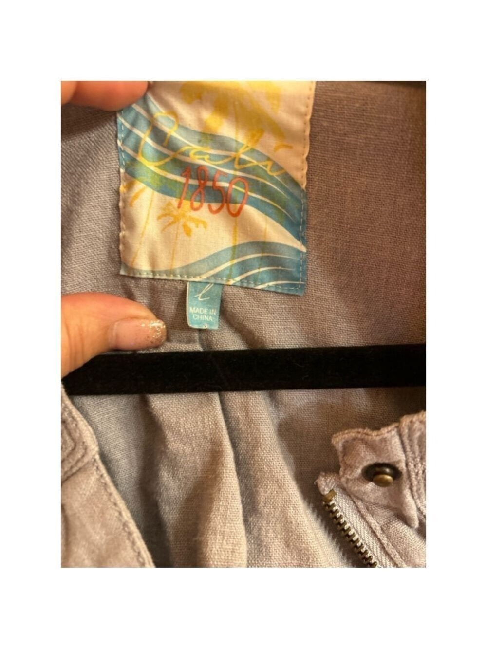 Women's Bali 1850 Jacket Size L Gray - Picture 4 of 4